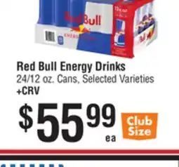 Smart & Final Red Bull Energy Drinks offer