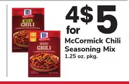 ACME McCormick Chili Seasoning Mix offer