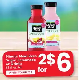 ACME Minute Maid Zero Sugar Lemonade or Drinks offer