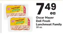 ACME Oscar Mayer Deli Fresh Lunchmeat Family offer