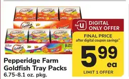 ACME Pepperidge Farm Goldfish Tray Packs offer