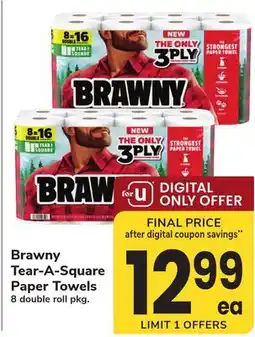 ACME Brawny Tear-A-Square Paper Towels offer