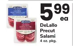 ACME DeLallo Precut Salami offer