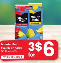 ACME Minute Maid Punch or Ades offer