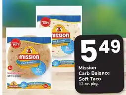 ACME Mission Carb Balance Soft Taco offer