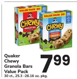 ACME Quaker Chewy Granola Bars Value Pack offer