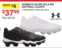 Dunham's Sports UNDER ARMOUR WOMEN'S GLYDE SOLA RM SOFTBALL CLEATS offer