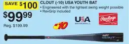 Dunham's Sports CLOUT (- 10) USA YOUTH BAT offer