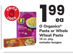 ACME O Organics Pasta or Whole Wheat Pasta offer