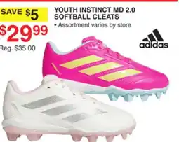 Dunham's Sports ADIDAS YOUTH INSTINCT MD 2.0 SOFTBALL CLEATS offer