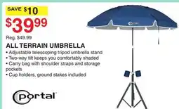 Dunham's Sports PORTAL ALL TERRAIN UMBRELLA offer
