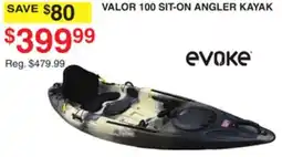 Dunham's Sports EVOKE VALOR 100 SIT-ON ANGLER KAYAK offer