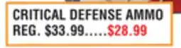 Dunham's Sports CRITICAL DEFENSE AMMO offer