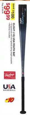 Dunham's Sports RAWLINGS USA YOUTH BAT offer
