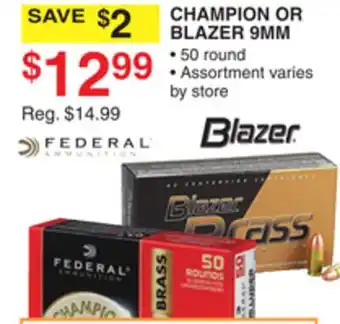 Dunham's Sports BLAZER CHAMPION OR BLAZER 9MM offer