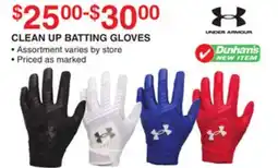 Dunham's Sports UNDER ARMOUR CLEAN UP BATTING GLOVES offer