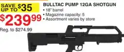 Dunham's Sports ESCORT SHOTGUNS BULLTAC PUMP 12GA SHOTGUN offer