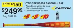 Dunham's Sports EASTON HYPE FIRE USSSA BASEBALL BAT offer