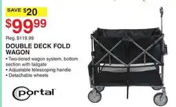 Dunham's Sports PORTAL DOUBLE DECK FOLD WAGON offer