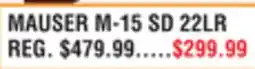 Dunham's Sports MAUSER M-15 SD 22LR offer