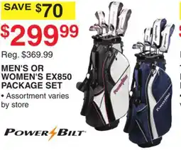 Dunham's Sports POWER BILT MEN'S OR WOMEN'S EX850 PACKAGE SET offer
