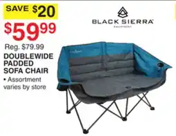 Dunham's Sports DOUBLEWIDE PADDED SOFA CHAIR offer