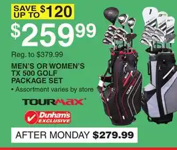 Dunham's Sports MEN'S OR WOMEN'S TX 500 GOLF PACKAGE SET offer