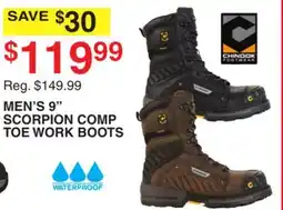 Dunham's Sports MEN'S 9 SCORPION COMP TOE WORK BOOTS offer