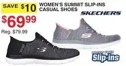 Dunham's Sports SKECHERS WOMEN'S SUMMIT SLIP-INS CASUAL SHOES offer