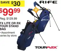 Dunham's Sports TOURMAX TX LITE OR RX FOUR STAND BAG offer