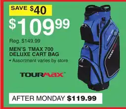 Dunham's Sports TOURMAX MEN'S TMAX 700 DELUXE CART BAG offer