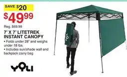 Dunham's Sports 7' X 7' LITETREK INSTANT CANOPY offer