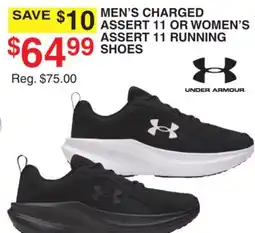 Dunham's Sports UNDER ARMOUR MEN'S CHARGED ASSERT 11 OR WOMEN'S ASSERT 11 RUNNING SHOES offer