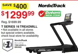 Dunham's Sports T SERIES 16 TREADMILL offer