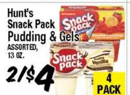 Western Beef Hunt's Snack Pack Pudding & Gels offer
