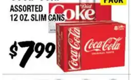 Western Beef COCA-COLA ASSORTED 12 OZ. SLIM CANS offer