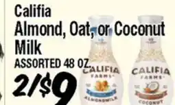 Western Beef Califia Almond, Oat, or Coconut Milk offer