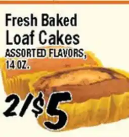 Western Beef Fresh Baked Loaf Cakes offer