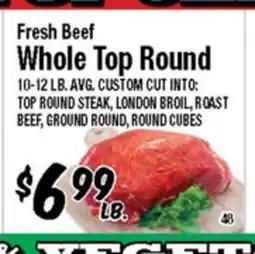 Western Beef Fresh Beef Whole Top Round offer