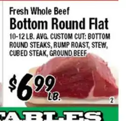 Western Beef Fresh Whole Beef Bottom Round Flat offer