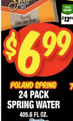Western Beef POLAND SPRING 24 PACK SPRING WATER offer