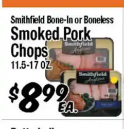 Western Beef Smithfield Bone-In or Boneless Smoked Pork Chops offer