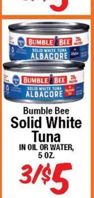 Western Beef Bumble Bee Solid White Tuna offer