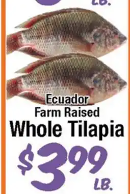 Western Beef Ecuador Farm Raised Whole Tilapia offer