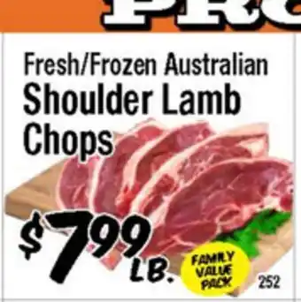 Western Beef Fresh/Frozen Australian Shoulder Lamb Chops offer