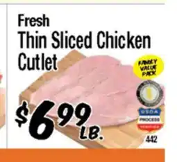 Western Beef Fresh Thin Sliced Chicken Cutlet offer