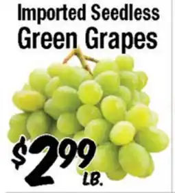 Western Beef Imported Seedless Green Grapes offer