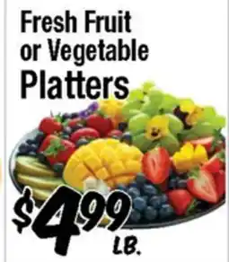Western Beef Fresh Fruit or Vegetable Platters offer