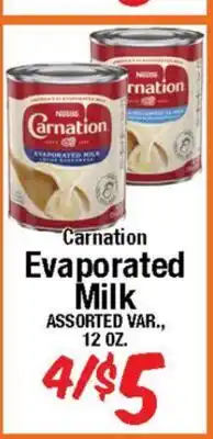 Western Beef Carnation Evaporated Milk offer