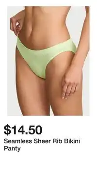 Victoria's Secret Seamless Sheer Rib Bikini Panty offer